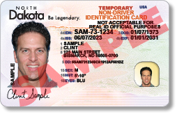Non-Federal - Temporary Non-Driver Identification Card