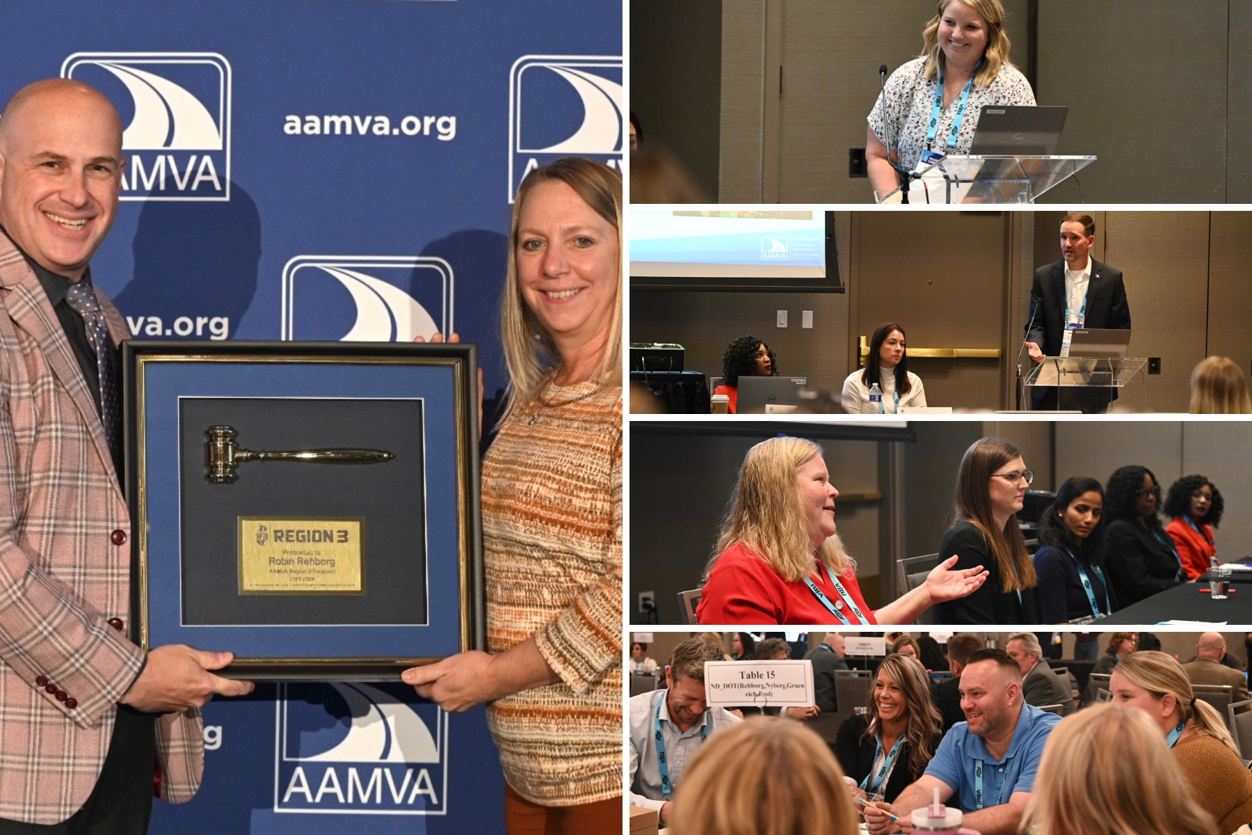 A collection of images from the AAMVA conference