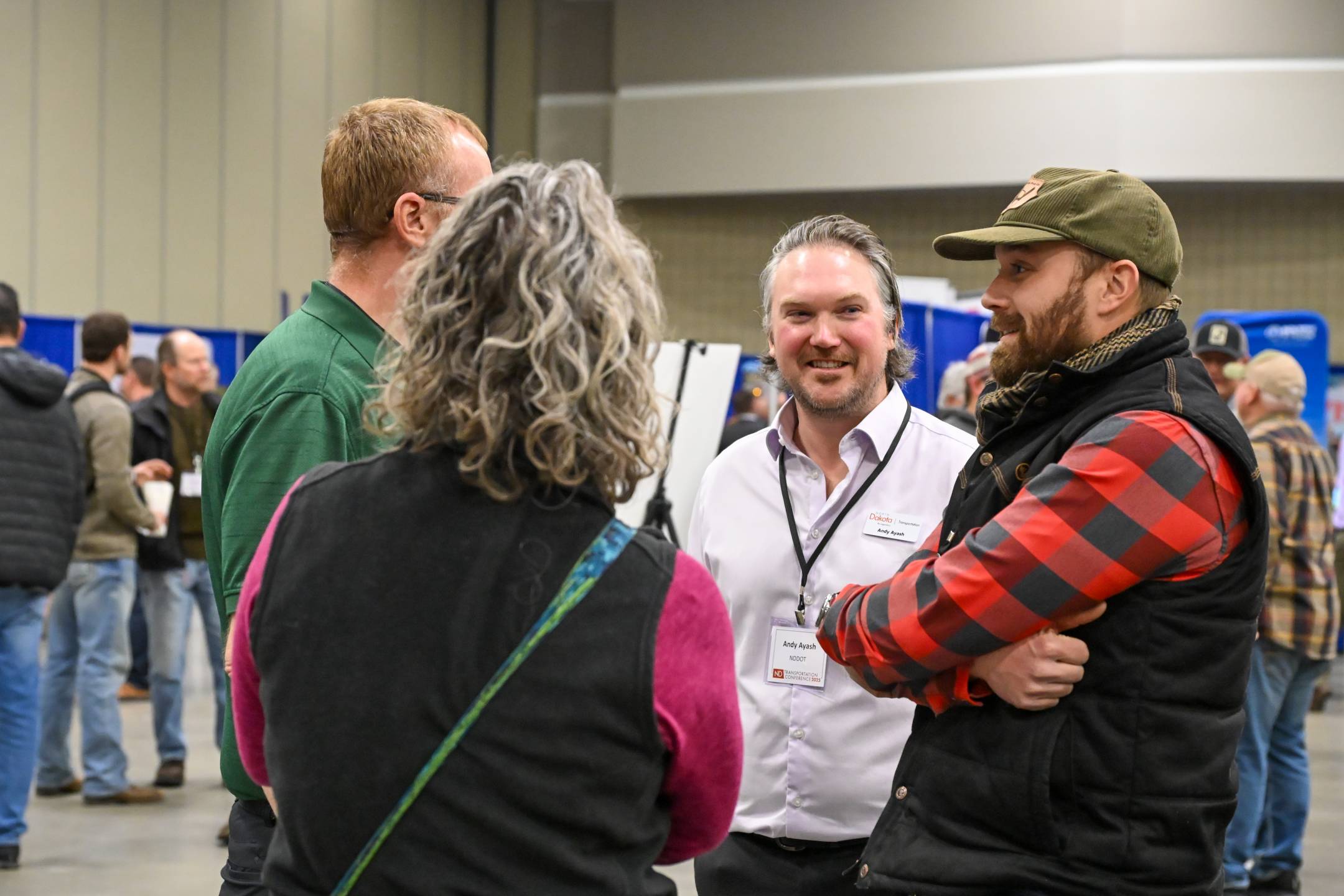 NDDOT employee Andy Ayash and others enjoy the 2025 North Dakota Transportation Conference.