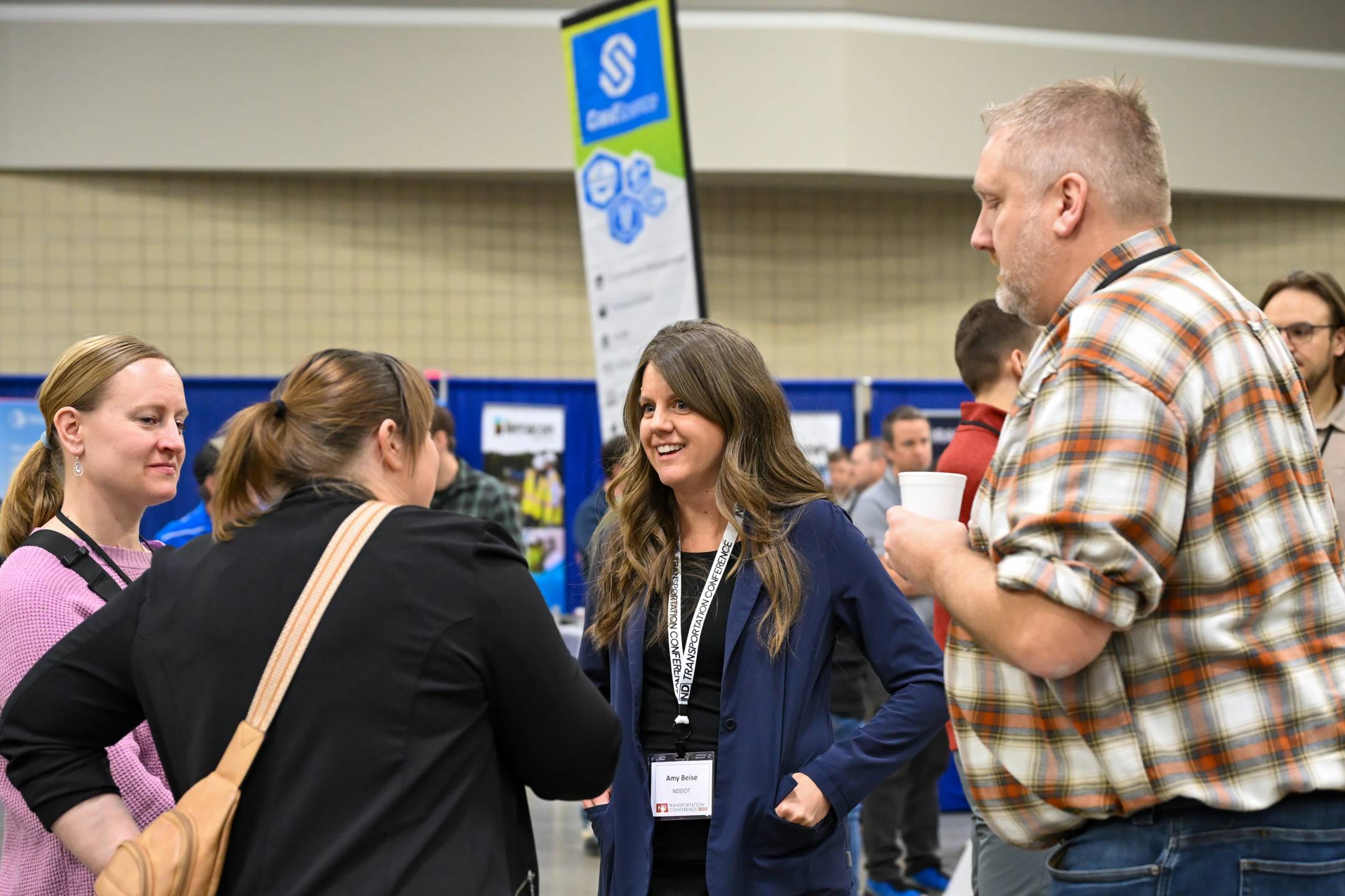 Amy Beise and others enjoy the 2025 North Dakota Transportation Conference.