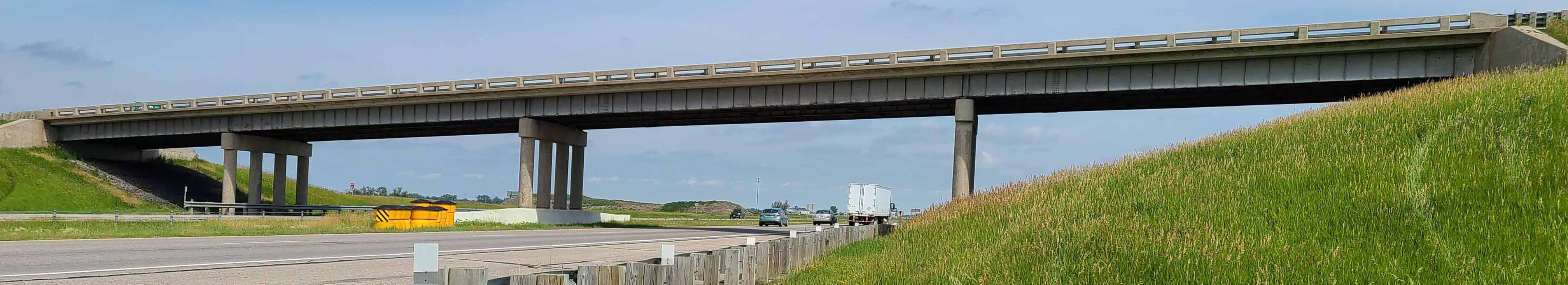 Photo of the I-29 and 40th Avenue North Interchange.