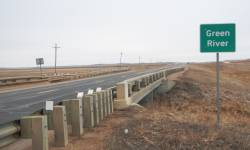 US 85 passing over a bridge above the Green River 