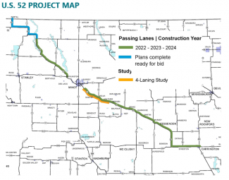 US 52 Project Map